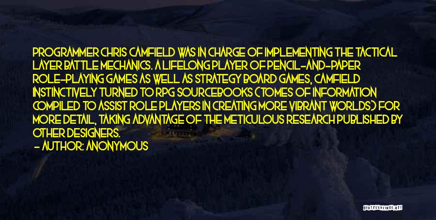Rpg Quotes By Anonymous