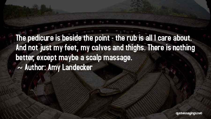 Rub My Feet Quotes By Amy Landecker