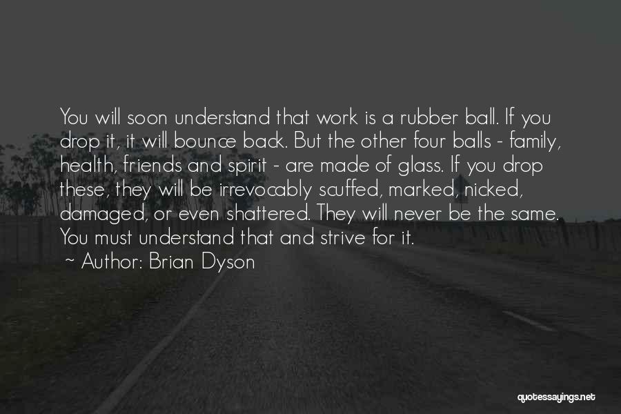 Rubber Ball Quotes By Brian Dyson