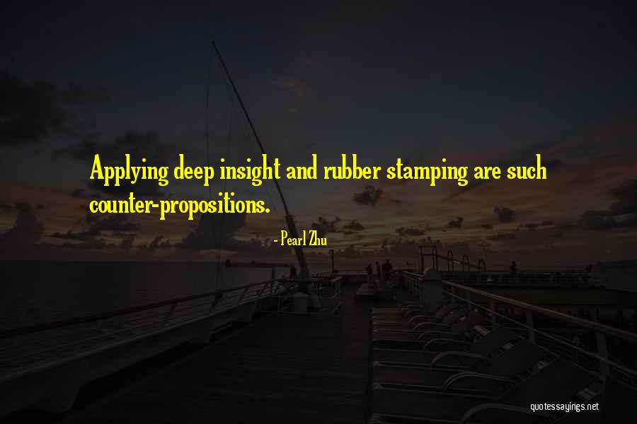 Rubber Stamping Quotes By Pearl Zhu