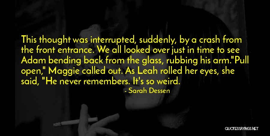 Rubbing Back Quotes By Sarah Dessen Rubbing Back Quotes By Sarah Dessen