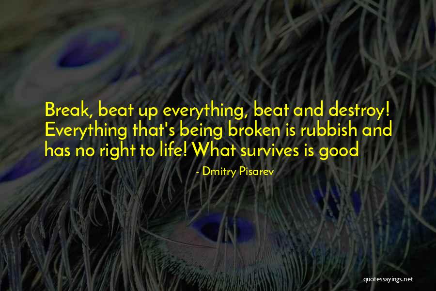 Rubbish Life Quotes By Dmitry Pisarev Rubbish Life Quotes By Dmitry Pisarev