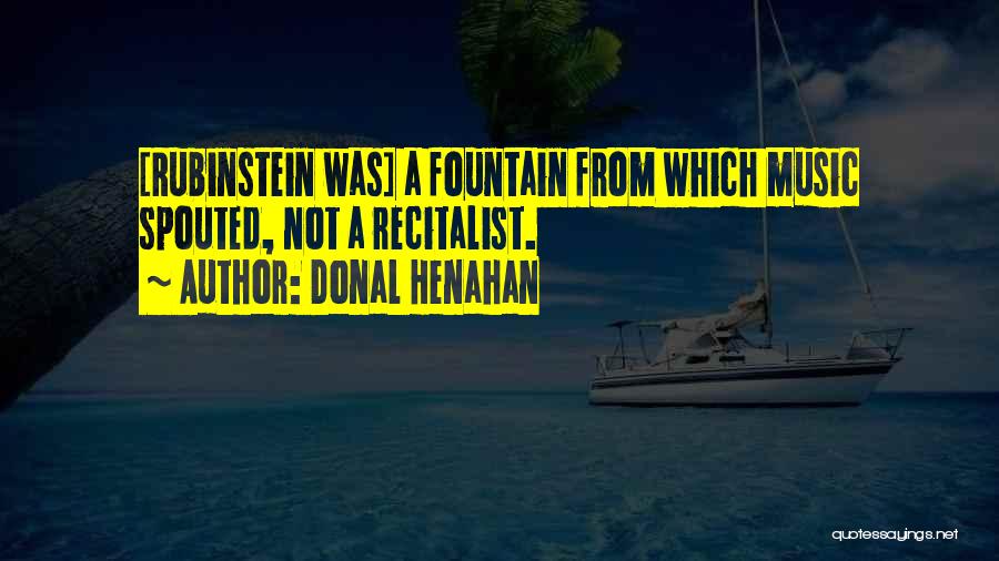 Rubinstein Quotes By Donal Henahan