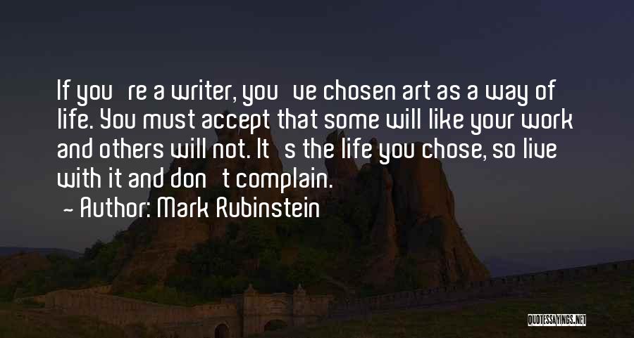 Rubinstein Quotes By Mark Rubinstein