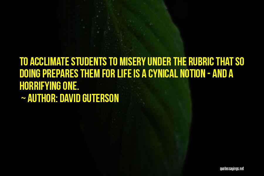 Rubric Quotes By David Guterson