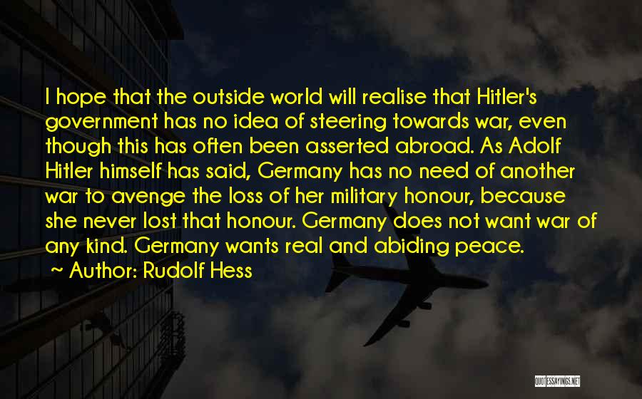 Rudolf Hess Quotes 297047