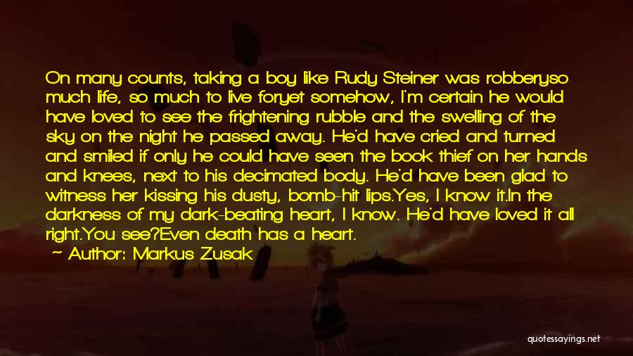 Rudy Steiner In The Book Thief Quotes By Markus Zusak