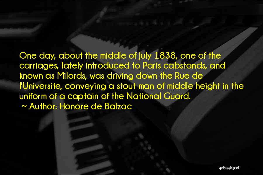 Rue The Day Quotes By Honore De Balzac