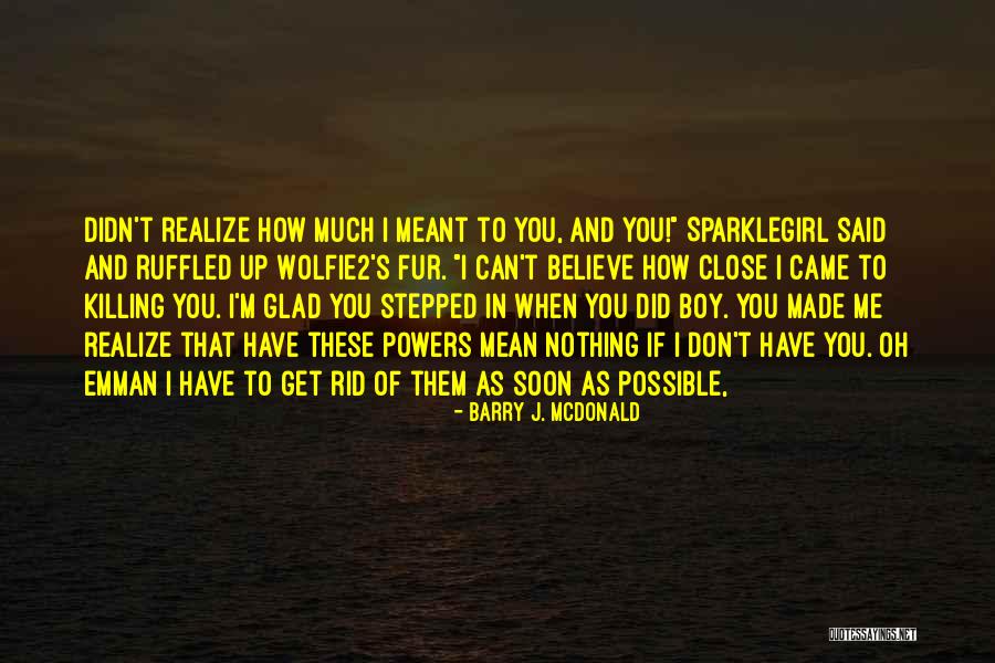 Ruffled Quotes By Barry J. McDonald Ruffled Quotes By Barry J. McDonald