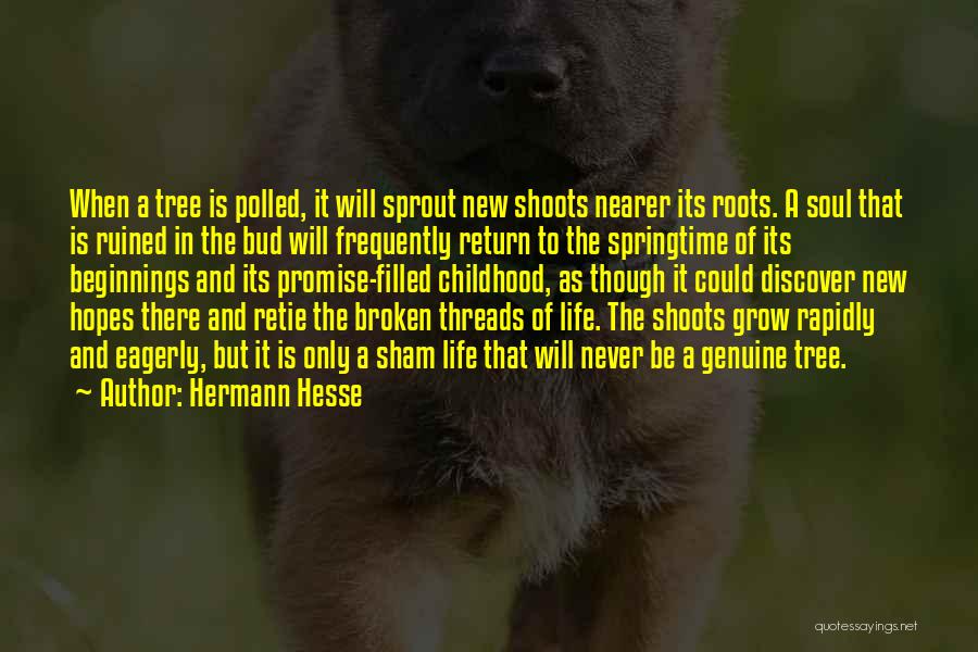 Ruined Childhood Quotes By Hermann Hesse