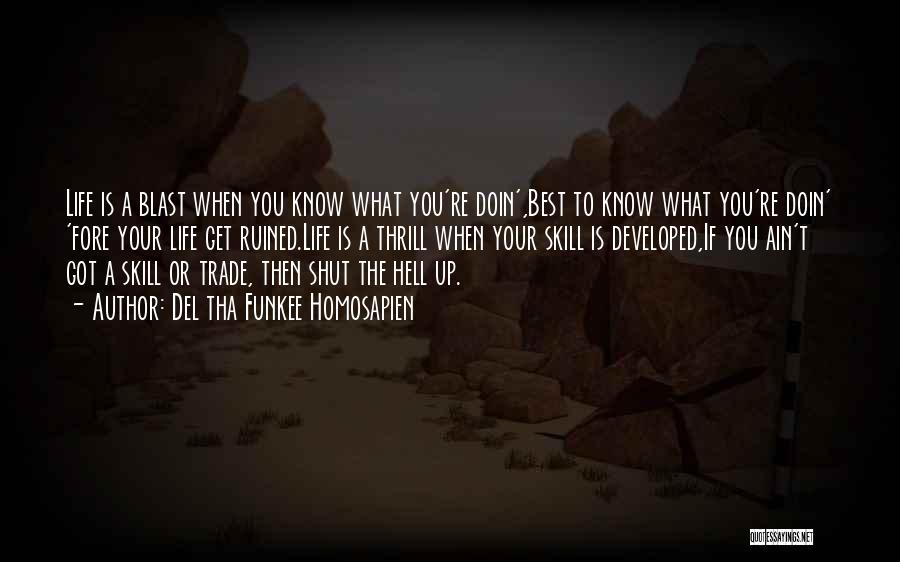 Ruined Your Life Quotes By Del Tha Funkee Homosapien