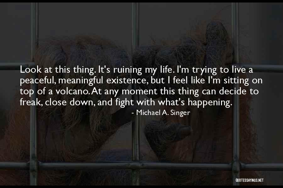 Ruining My Life Quotes By Michael A. Singer Ruining My Life Quotes By Michael A. Singer