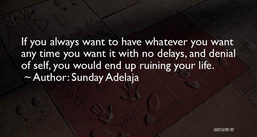 Ruining Someone's Life Quotes By Sunday Adelaja