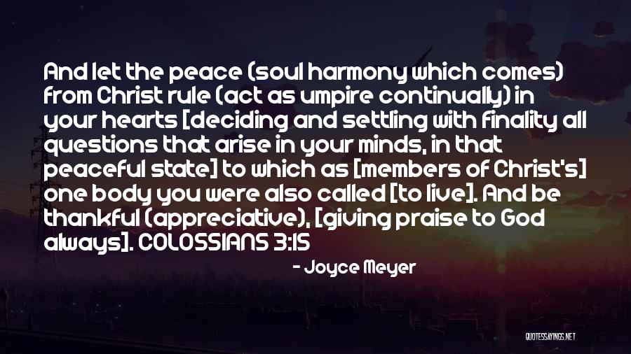 Rule And Act Quotes By Joyce Meyer