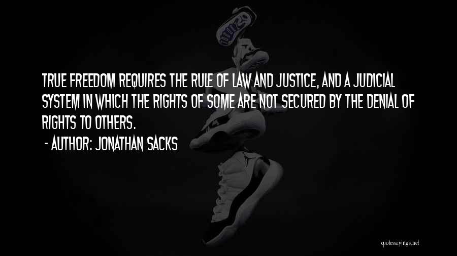 Rule Of Law And Justice Quotes By Jonathan Sacks