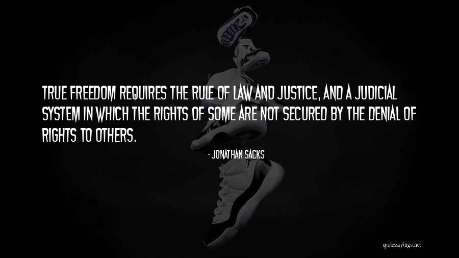 Rule Of Law And Justice Quotes By Jonathan Sacks