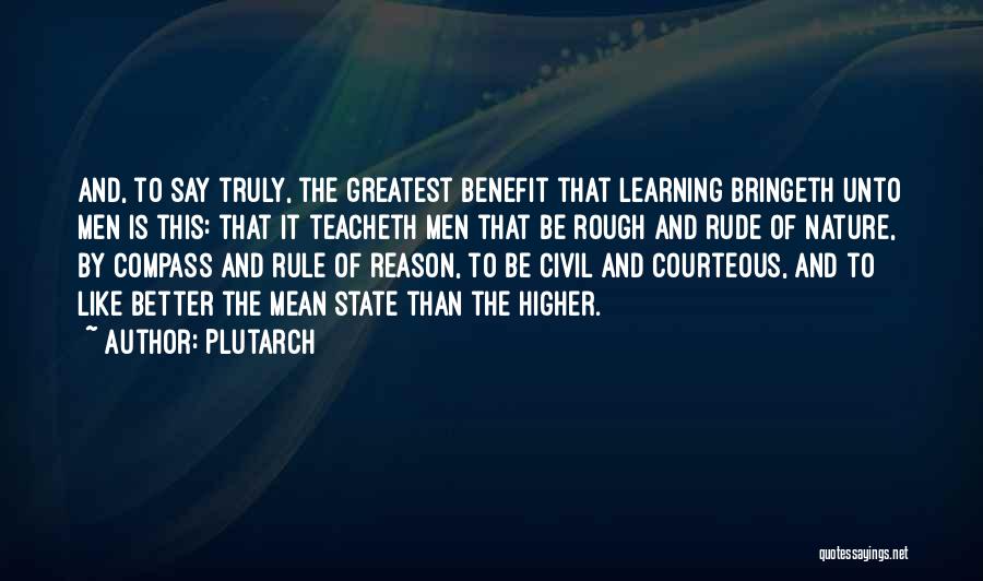 Rule Quotes By Plutarch