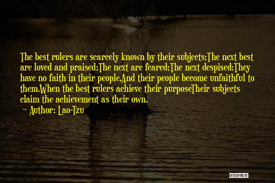 Rulers Quotes By Lao-Tzu