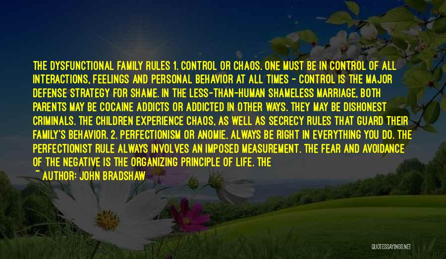 Rules And Chaos Quotes By John Bradshaw