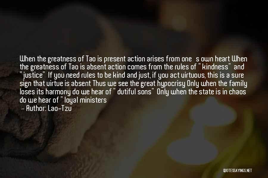 Rules And Chaos Quotes By Lao-Tzu