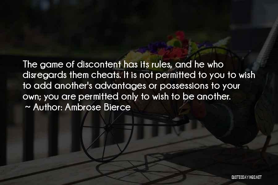 Rules And Games Quotes By Ambrose Bierce