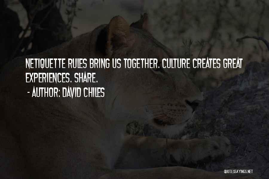Rules And Guidelines Quotes By David Chiles