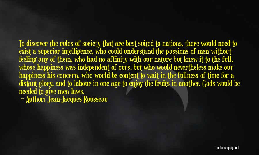 Rules For Happiness Quotes By Jean-Jacques Rousseau