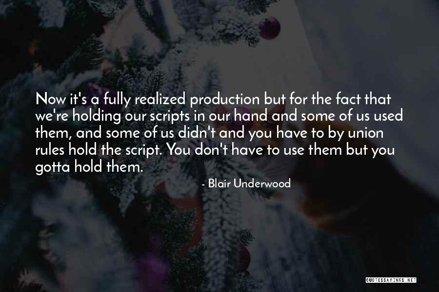 Rules For Use Of Quotes By Blair Underwood Rules For Use Of Quotes By Blair Underwood