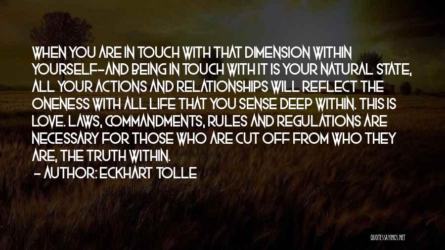 Rules In Relationships Quotes By Eckhart Tolle