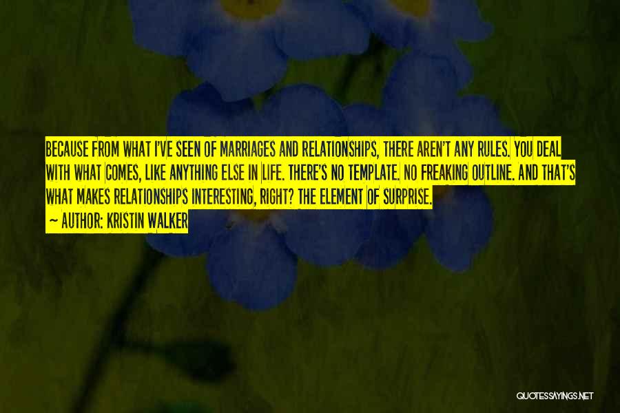 Rules In Relationships Quotes By Kristin Walker