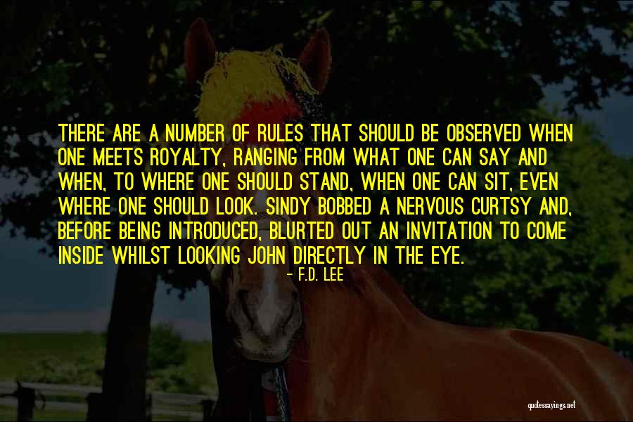 Rules Of Quotes By F.D. Lee Rules Of Quotes By F.D. Lee