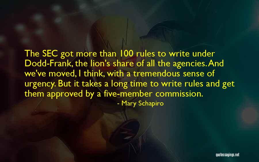 Rules Of Quotes By Mary Schapiro