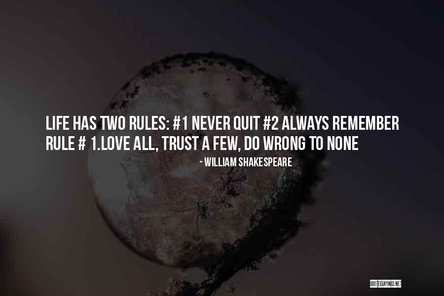 Rules To Life Quotes By William Shakespeare Rules To Life Quotes By William Shakespeare