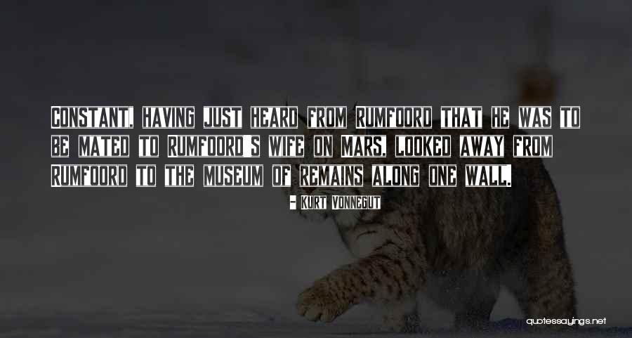 Rumfoord Quotes By Kurt Vonnegut Rumfoord Quotes By Kurt Vonnegut