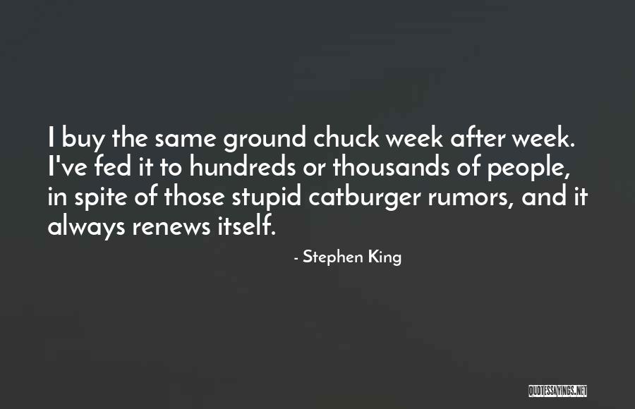 Rumors Quotes By Stephen King