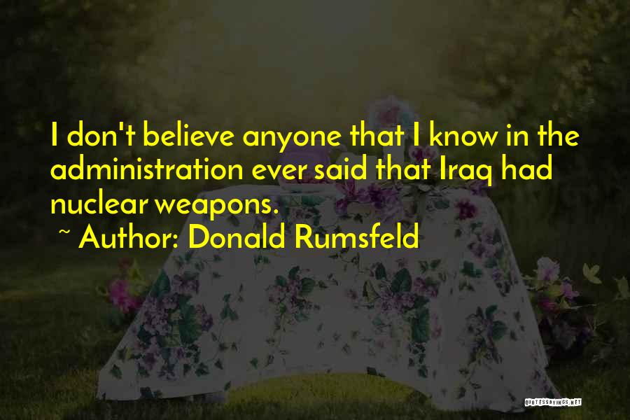 Rumsfeld Quotes By Donald Rumsfeld