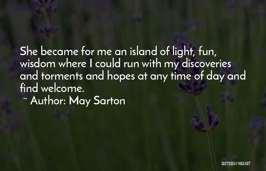 Run For Fun Quotes By May Sarton