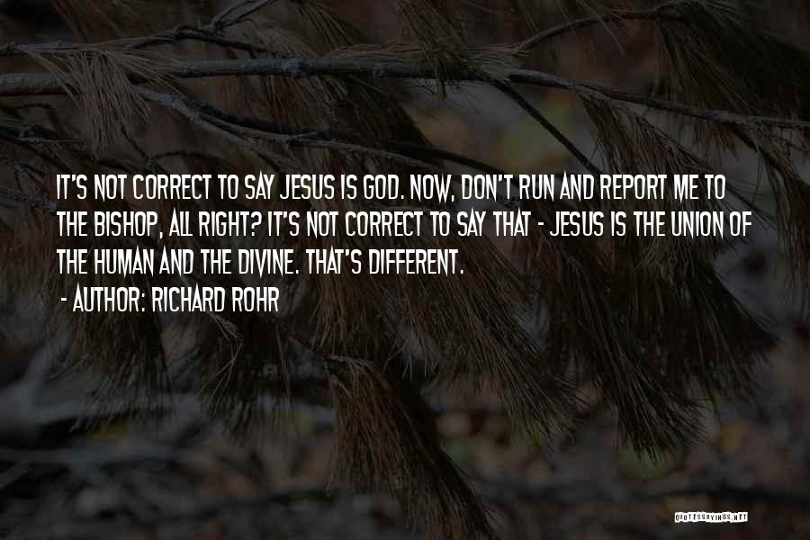 Run To Jesus Quotes By Richard Rohr