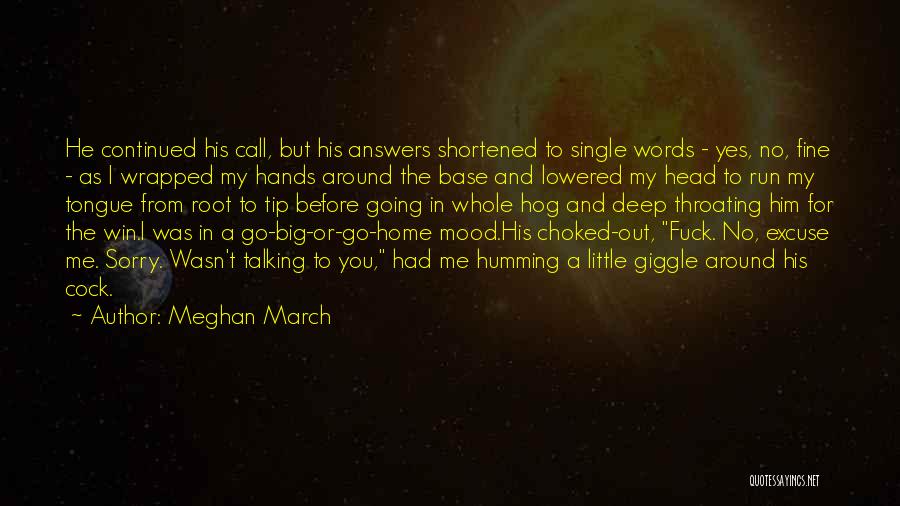Run To Win Quotes By Meghan March