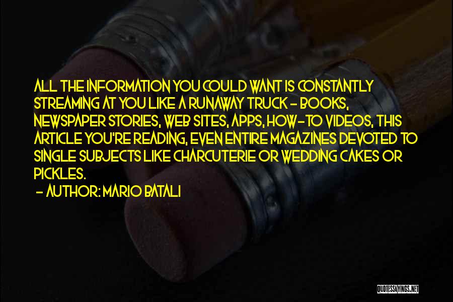 Runaway Quotes By Mario Batali