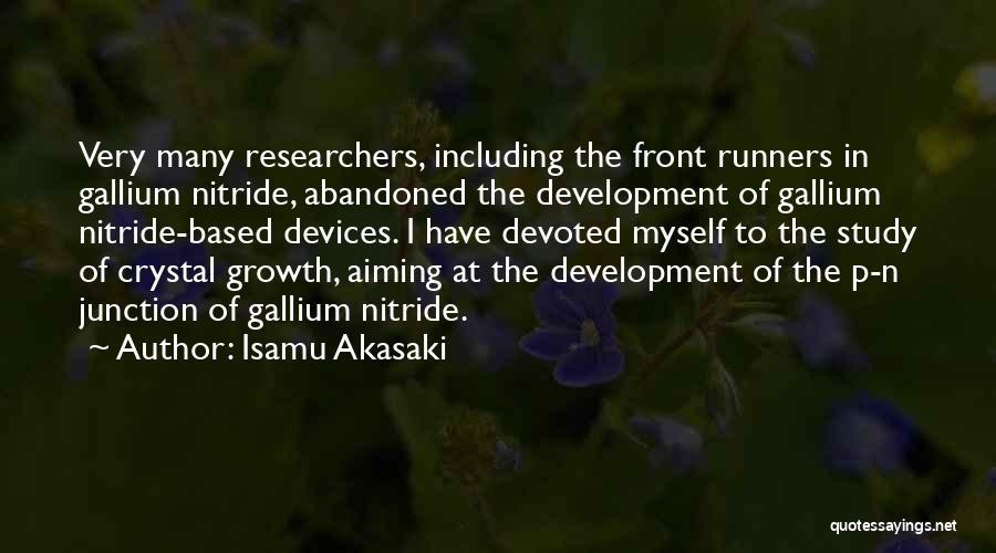 Runners Quotes By Isamu Akasaki