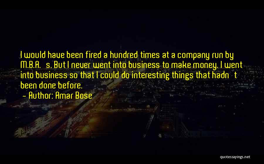 Running A Company Quotes By Amar Bose