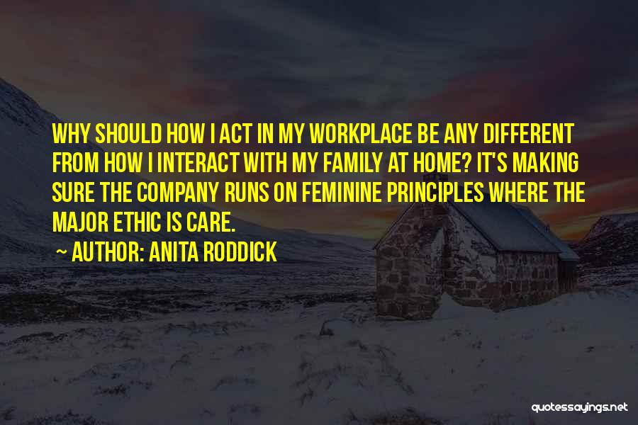 Running A Family Business Quotes By Anita Roddick