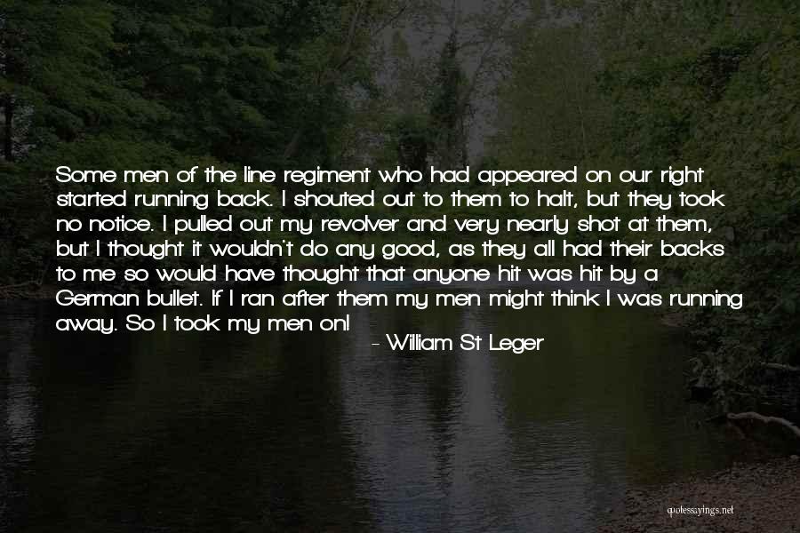 Running Backs Quotes By William St Leger