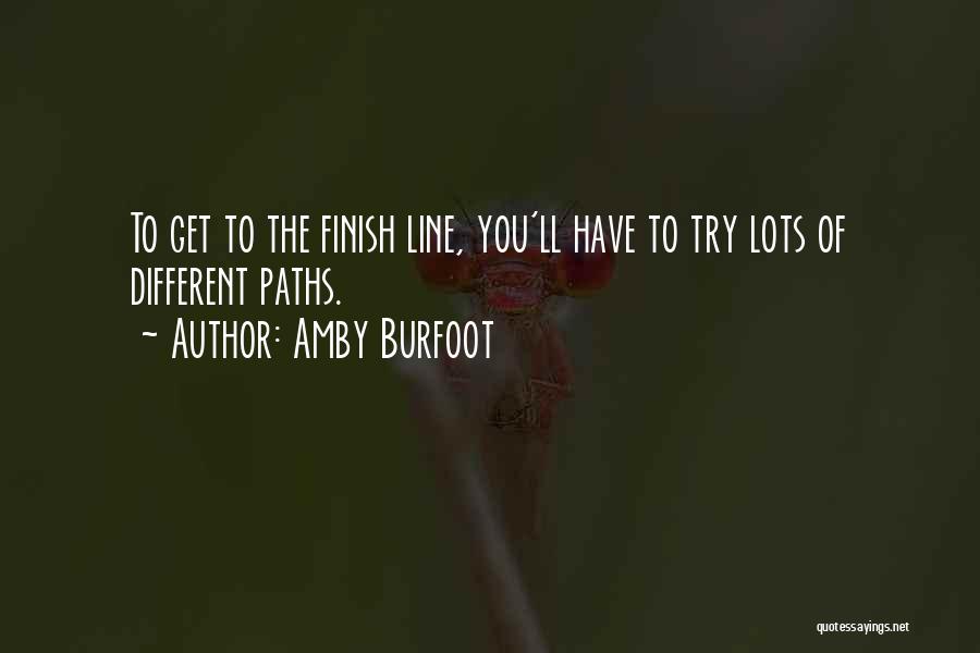 Running Finish Line Quotes By Amby Burfoot