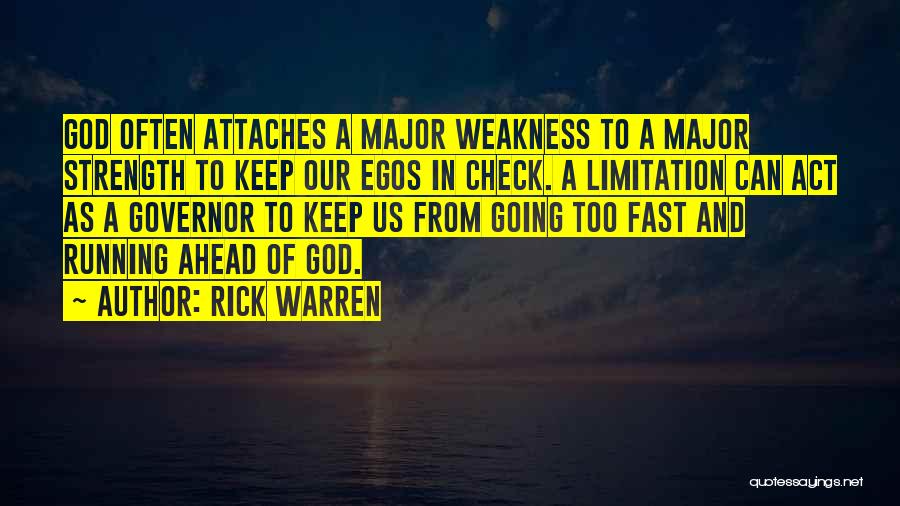 Running From God Quotes By Rick Warren