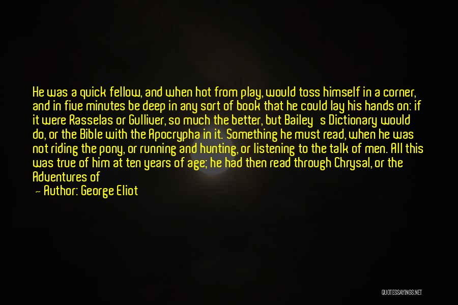 Running From The Bible Quotes By George Eliot