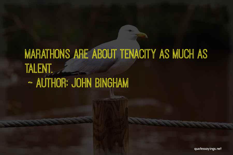 Running Marathons Quotes By John Bingham