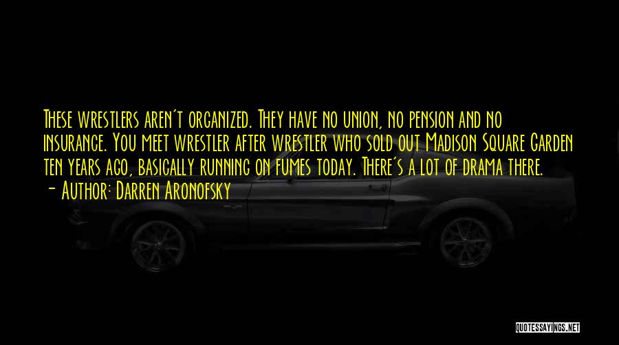 Running On Fumes Quotes By Darren Aronofsky