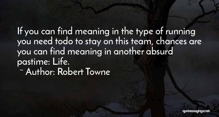 Running Out Of Chances Quotes By Robert Towne